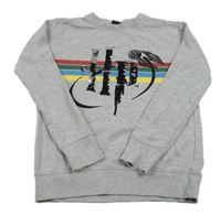 Sivá mikina s pruhmi a flitry - Harry Potter