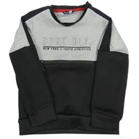 Čierno-sivá thermo mikina s nápisom Pep&Co