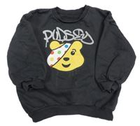 Antracitová mikina s Pudsleym George