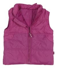 Fialová šušťáková zateplená vesta