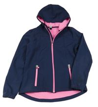 Tmavomodrá softshellová bunda s kapucí Yigga