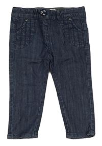 Tmavomodré skinny rifle