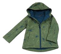 Zelená softshellová funkční bunda s diny a kapucí Mountain Warehouse