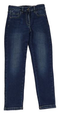 Tmavomodré teplákové skinny rifle Next