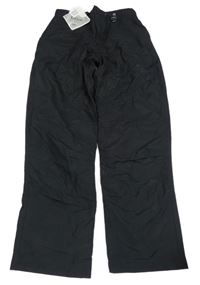 Nové - Čierne šušťákové podšité nohavice