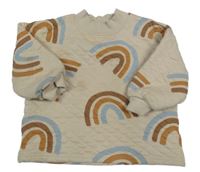 Béžová mikina s duhami George