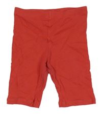 Jahodové rebrované elastické kraťasy H&M