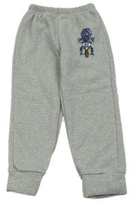 Šedé tepláky s motorkou 