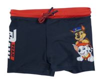 Tmavomodro-červené nohavičkové plavky - Tlapková Patrola Nickelodeon
