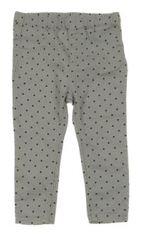 Sivo-čierne bodkovaná é džegíny H&M