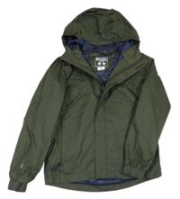 Khaki šusťáková funkční bunda s kapucí Mountain Warehouse