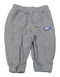 Sivé tepláky s logom Nike