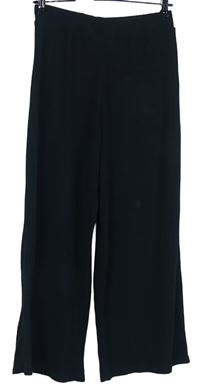 Dámské černé žebrované culottes kalhoty New Look 