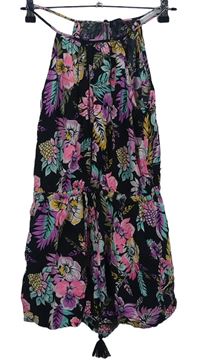 Dámský černo-barevný květovaný letní overal Accessorize 