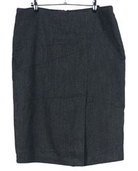 Dámska tmavosivá púzdrová midi sukňa zn. M&S