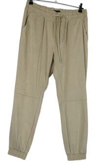 Dámské béžové semišové kalhoty F&F