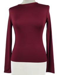 Dámské vínové elastické triko 