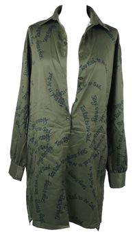 Dámske olivové prepínaci ľahké šaty Shein