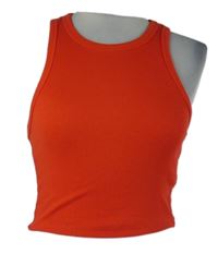 Dámsky červený rebrovaný crop top FSBN