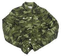 Khaki army rifľová crop bunda New Look
