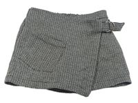 Čierno-sivé sukňové kraťasy Zara