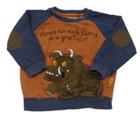 ORanžovo-tmavomodrá mikina s The Gruffalo Tu