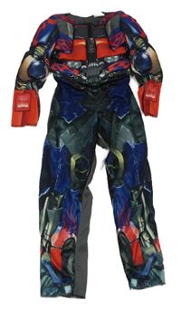 Kostým- šedo-barevný overal- Transformers
