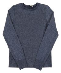 Tmavomodré melírované športové tričko Yigga