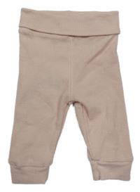 Světlerůžové žebrované lehké tepláky Ergee