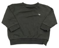 Antracitová mikina s výšivkou Next