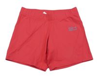 Tmavoružové elastické kraťasy