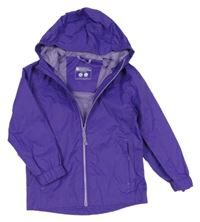 Fialová jarní šusťáková nepromokavá funkční bunda s kapucí Mountain Warehouse