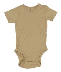 Béžové žebrované body H&M