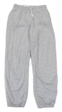 Sivé melírované cuff tepláky H&M