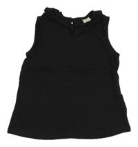 Čierny top s volánikom H&M