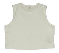 Biely crop top SHEIN