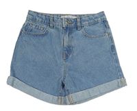 Modré rifľové kraťasy Denim Co.