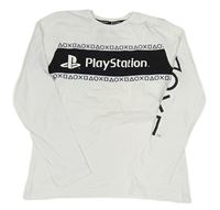 Bílé triko s logem - PlayStation