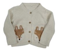 Svetlobéžový prepínaci sveter so zvířaty George
