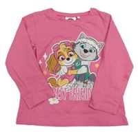 Růžové triko - Tlapková patrola Nickelodeon