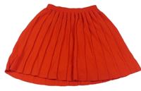 Červená skladaná pletená sukňa SHEIN