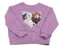 Fialovorůžová mikina s Frozen H&M