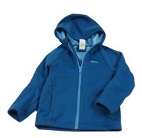 Modrá softshellová bunda s kapucí Quechua