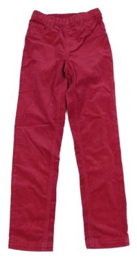 Fuchsiové elastické manšestráky Jako-o