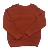 Hrdzavá vzorovaná mikina zn. Primark