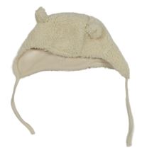 Smetanová huňatá podšitá ušanka 