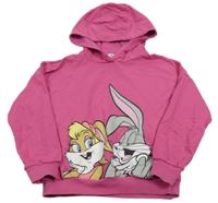 Ružová mikina s Bugs Bunnym a kapucňou Sinsay