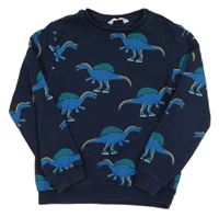 Tmavomodrá mikina s dinosaurami M&S