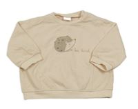 Pudrová mikina s ježkom Next