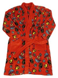 Červený chlupatý župan s Angry Birds Next